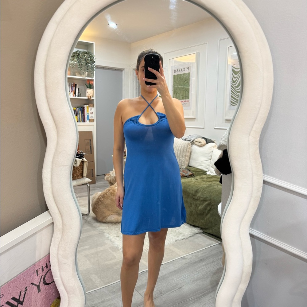 Fine Knitted Flowy Mini Dress